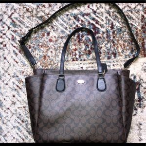 Coach baby bag